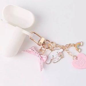 Gold Keychain for EarPods with White case